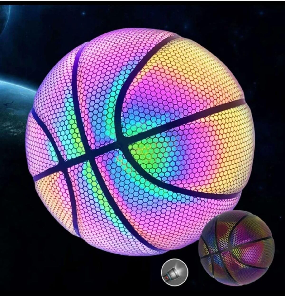 Holografik Işıklı Basketbol Topu No: 7